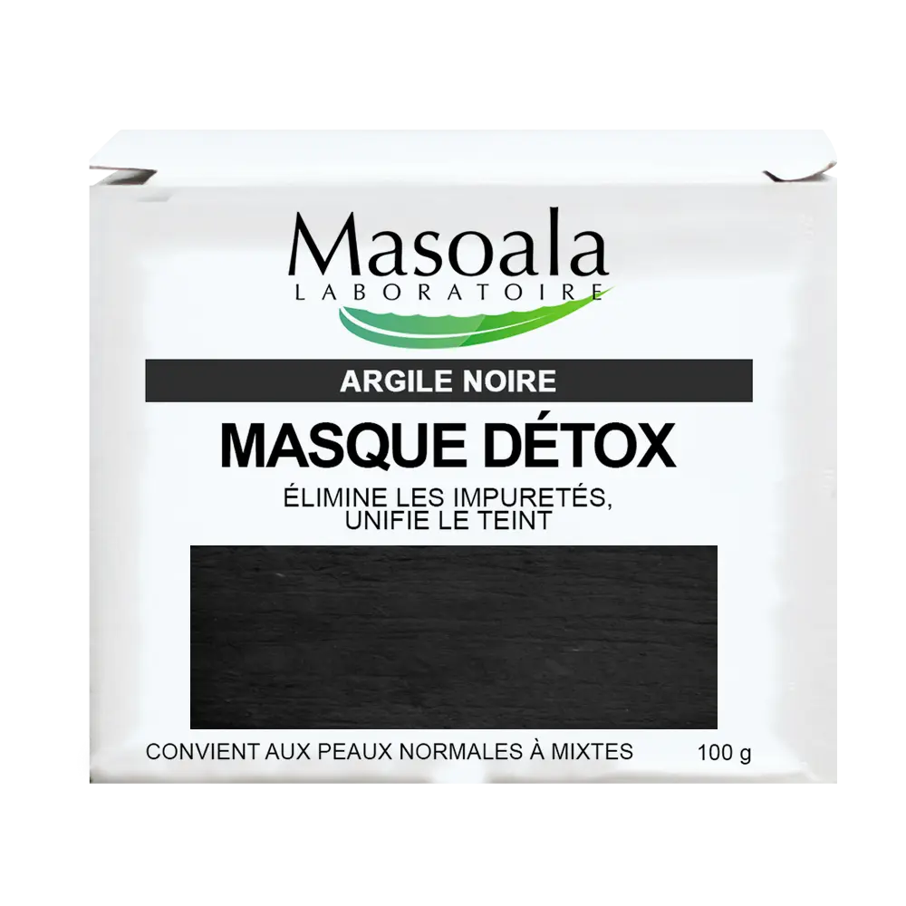 Masque DETOX, argile noire