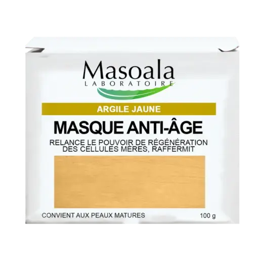 [MA/C/SP/090] Masque ANTI-AGE, argile jaune